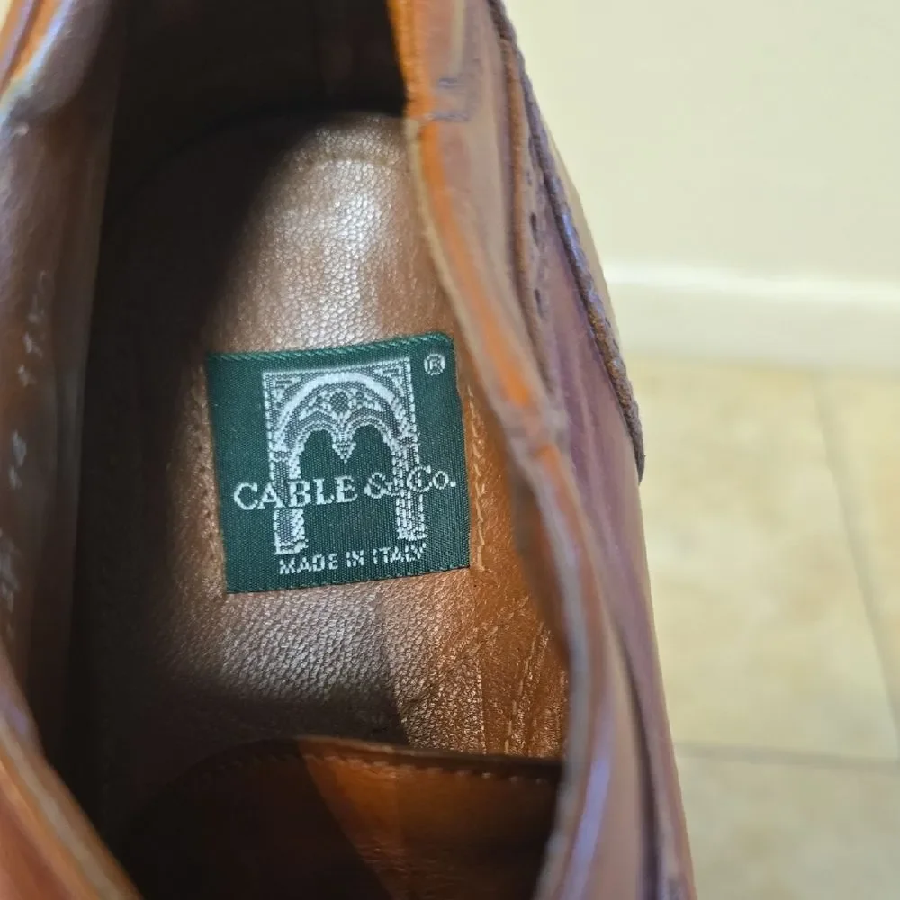 Classic Brown Leather Oxford Shoes
